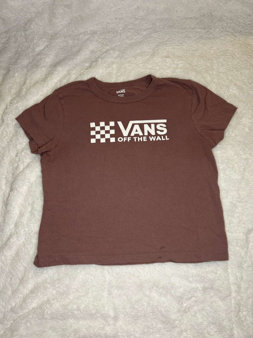Vans Mauve Short Sleeve Tee with Subtle Stitch Hem